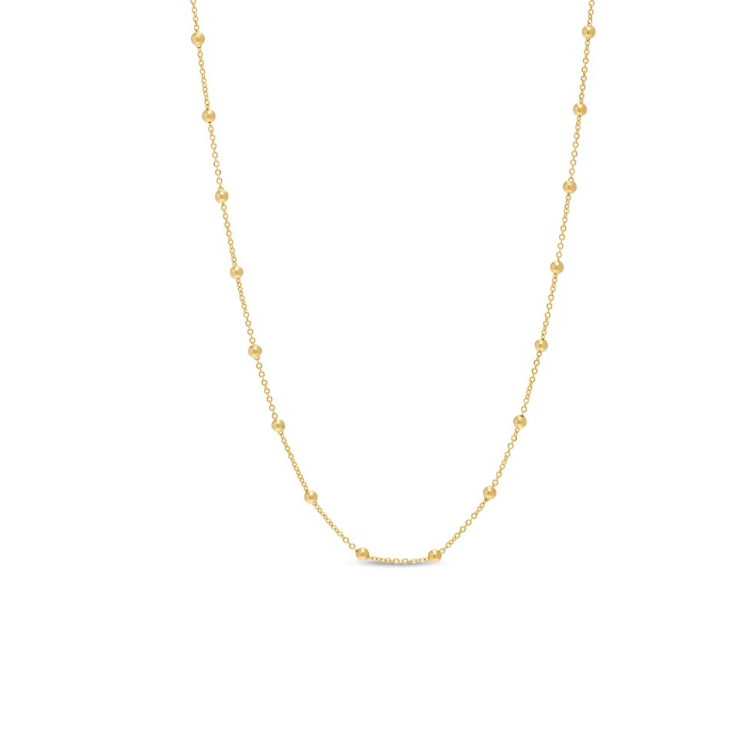 14K Gold-Filled Satellite Bead Chain - Length Options: 16", 18", 20"