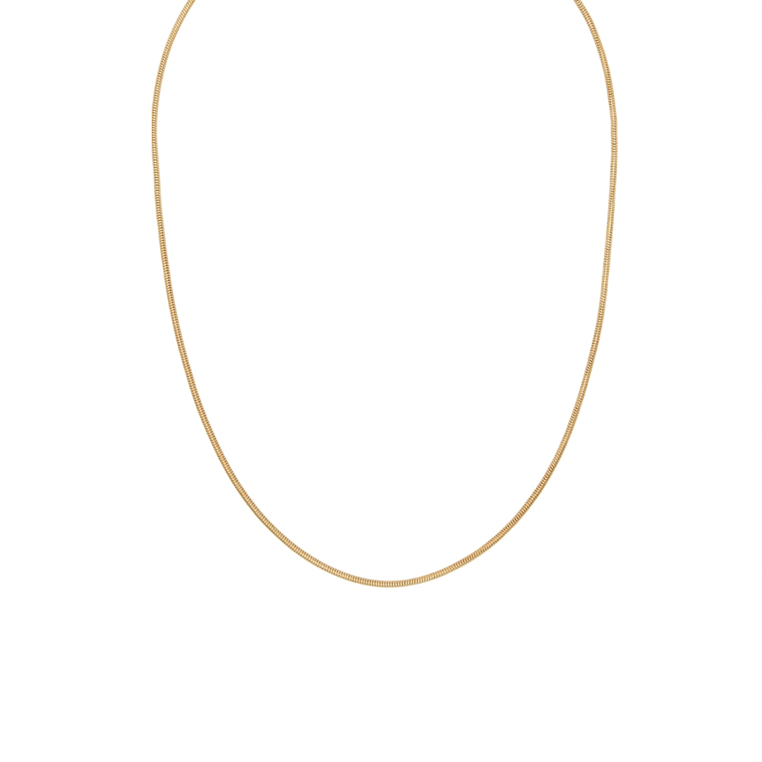 14K Gold-Filled Snake Chain - 1mm Width, Length Options: 16", 18", 20"