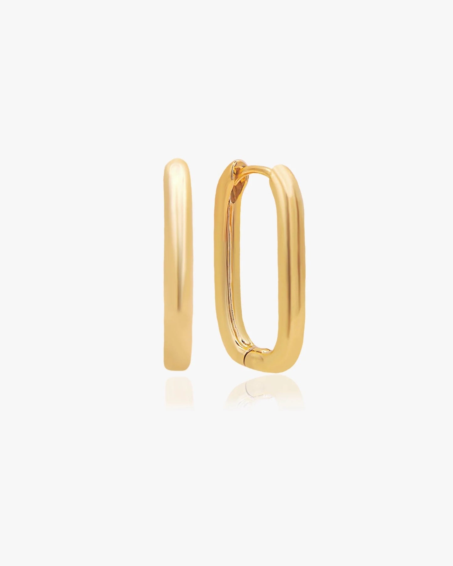 The Square Edit – 18K Gold Vermeil Hoops (S / M / L)