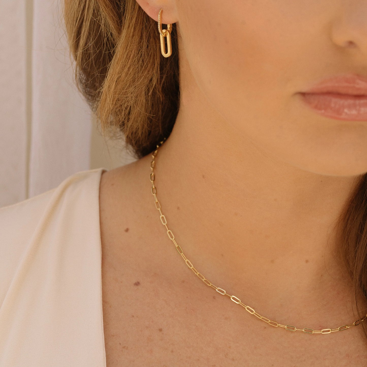 14 Karat Gold-Filled Paperclip Chain