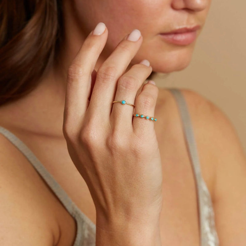 round Turquoise Ring