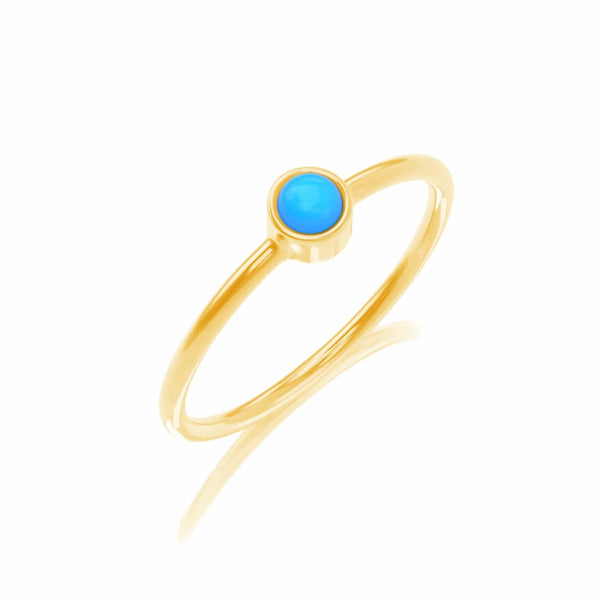 round Turquoise Ring