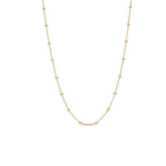 14K Gold-Filled Satellite Bead Chain - Length Options: 16", 18", 20"