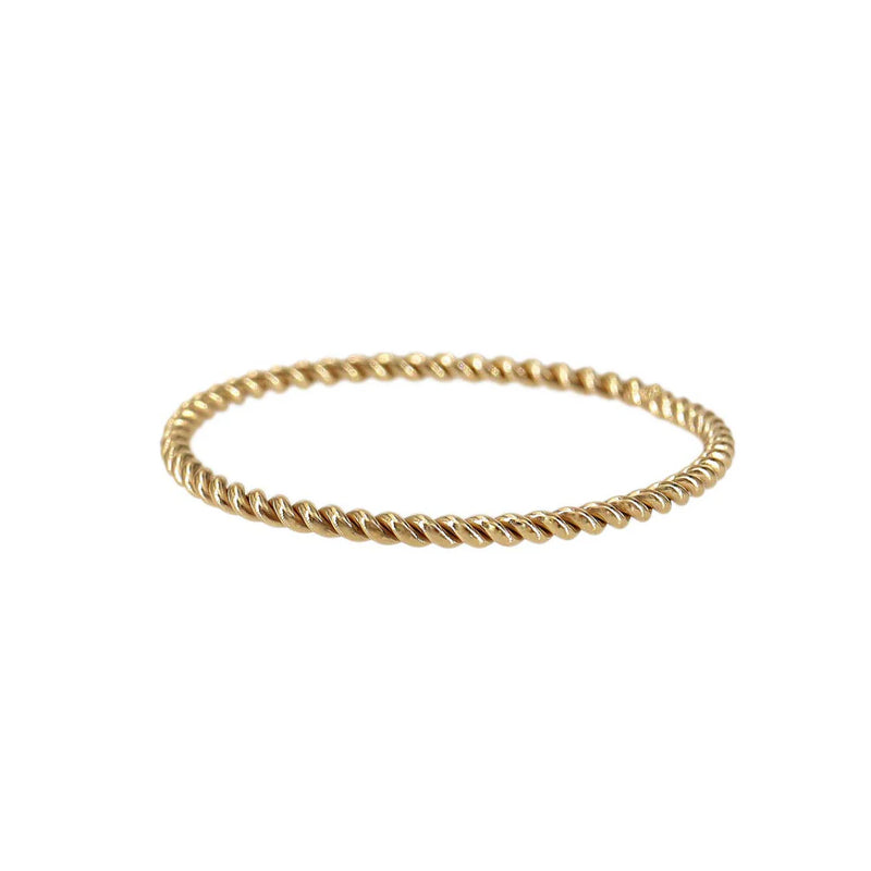 dainty twist stacking ring